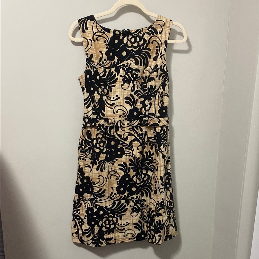 Tabitha Black and Cream Sheath‎ Mini Dress